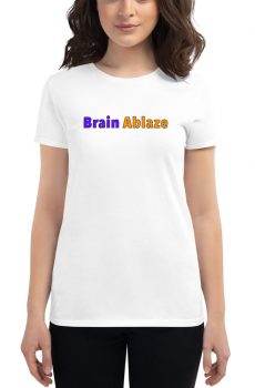 Simple "Brain Ablaze" Women's short sleeve t-shirt