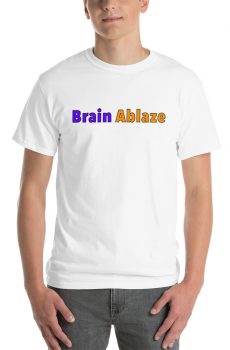 Simple "Brain Ablaze" Short Sleeve T-Shirt