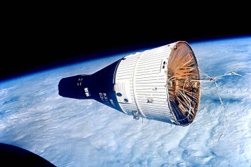 Gemini VII orbiting the Earth